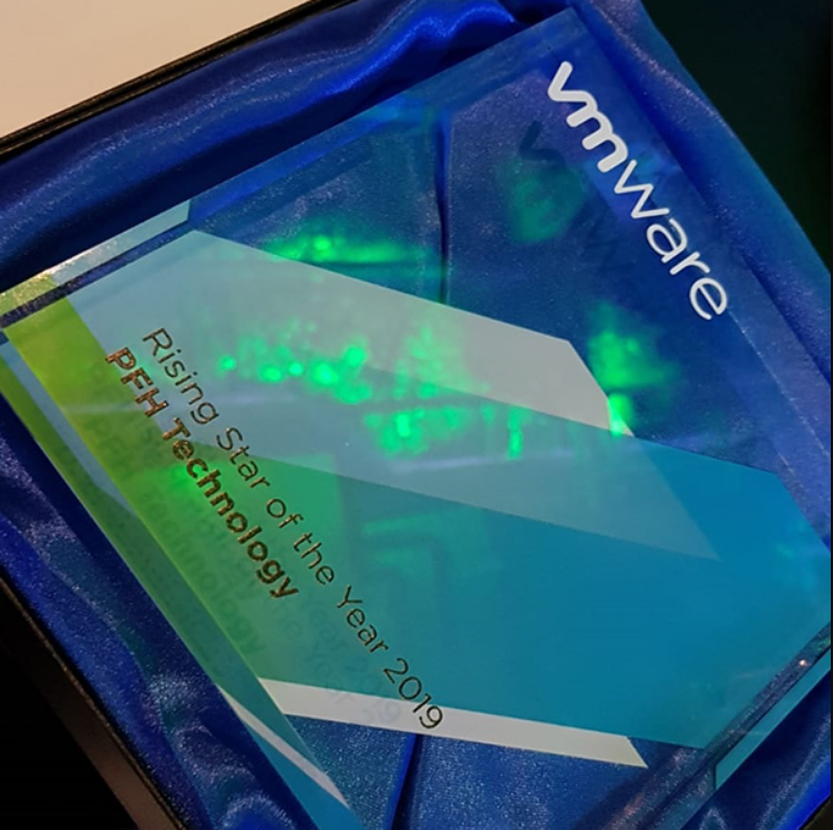 PFH win “Rising Star” category at VMware Partner awards